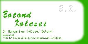 botond kolcsei business card